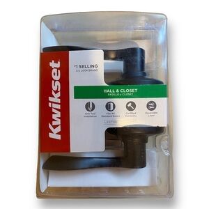 NWT Kwikset Balboa Door Lever
Veneitan Bronze Hall/Closet Microban Door Handle